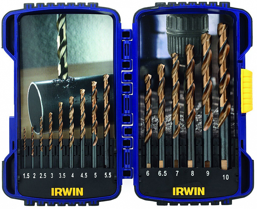 Набор сверл по металлу Irwin Turbo Max (10503992) 15 шт купить в интернет-магазине icover