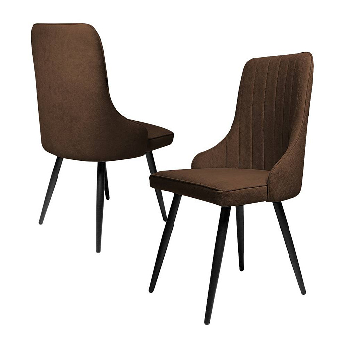 Комплект стульев Ridberg ЛОНДОН Chenille  4 шт. (Coffee)  купить в интернет-магазине icover