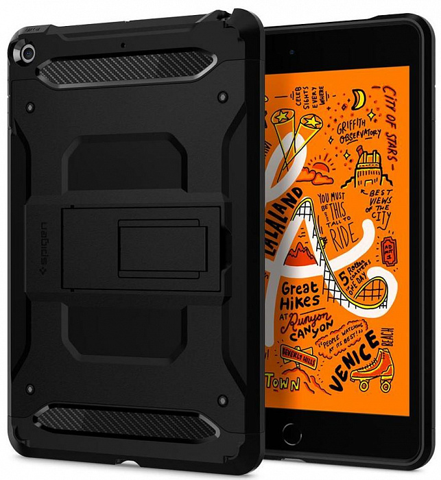 Чехол Spigen Tough Armor TECH (051CS26114) для iPad Mini 5 (Black) купить в интернет-магазине icover