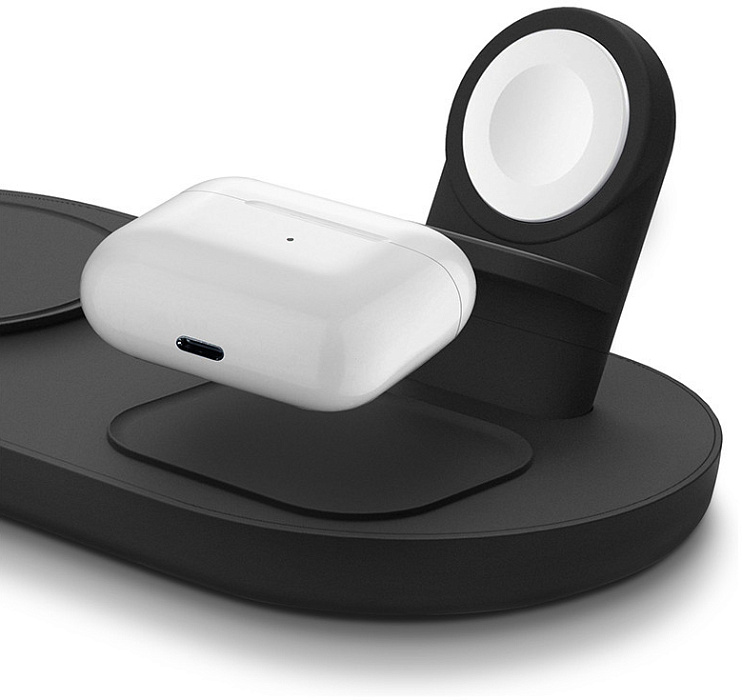 Беспроводное сетевое зарядное устройство Uniq Aereo Mag 3-in-1 AEREOM3IN1(EU)-DGREY (Grey) купить в интернет-магазине icover