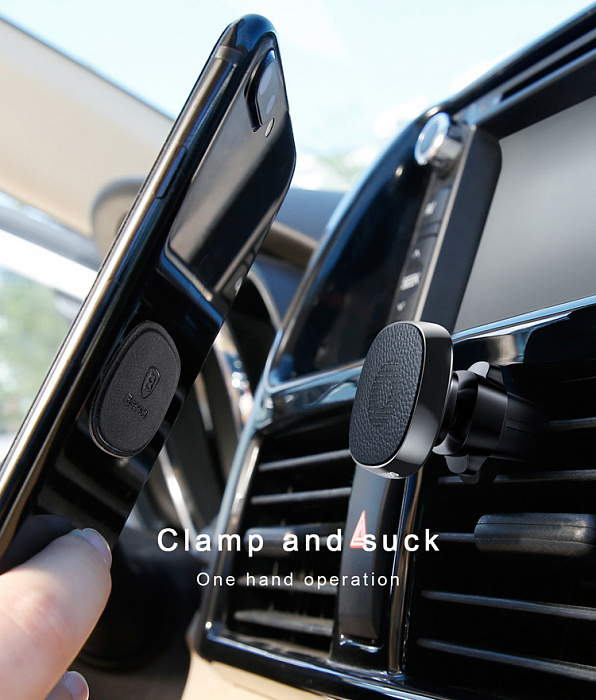 Автомобильный держатель Baseus Privity Series Pro Air outlet Magnet Bracket SUMQ-PR01 (Black) купить в интернет-магазине icover