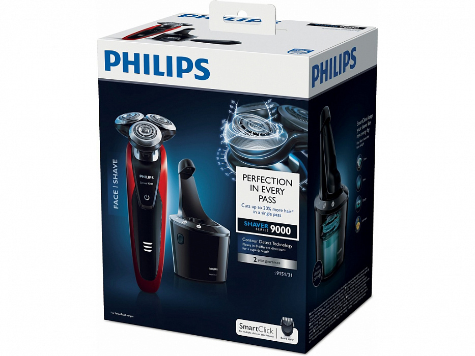 Philips Shaver Series 9000 (S9151/31) - электробритва (Red/Black) купить в интернет-магазине icover
