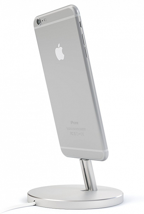 Док-станция Satechi Aluminum Lightning Charging Stand для iPhone (Silver) купить в интернет-магазине icover