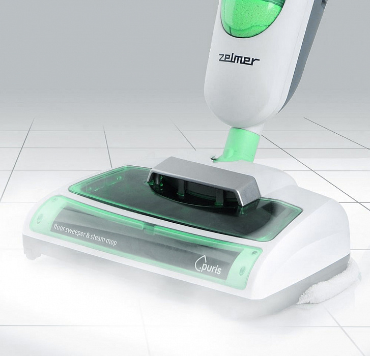 Zelmer VC1260 (ZVC 026XX) - пароочиститель с функцией пылесоса(White/Green) купить в интернет-магазине icover