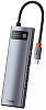 Хаб Baseus Metal Gleam Series 8-in-1 CAHUB-CV0G (Space Grey) купить в интернет-магазине icover