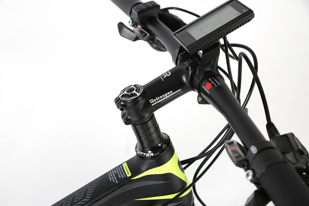 Электровелосипед Twitter Mantis E1 17 (Black/Yellow) купить в интернет-магазине icover
