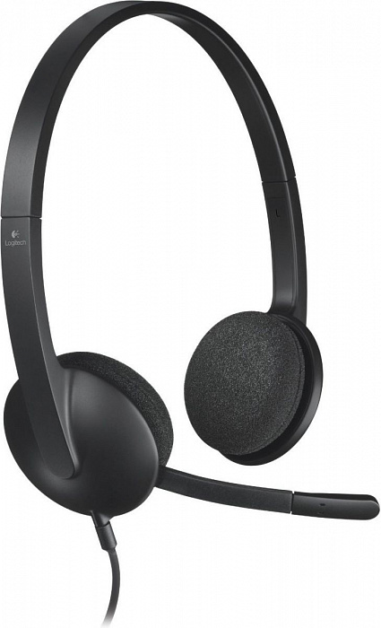 Наушники с микрофоном Logitech H340 981-000475 (Black) купить в интернет-магазине icover