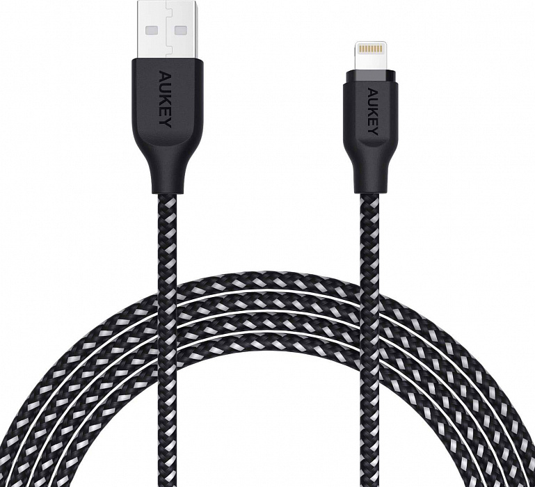 Кабель-переходник для iPod, iPhone, iPad Aukey CB-AL2 USB to Lightning (Black) купить в интернет-магазине icover