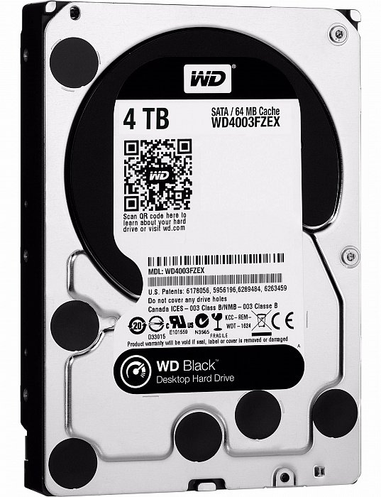 Western Digital Black 3,5'' 4Tb (WD4003FZEX) - внутренний жесткий диск купить в интернет-магазине icover