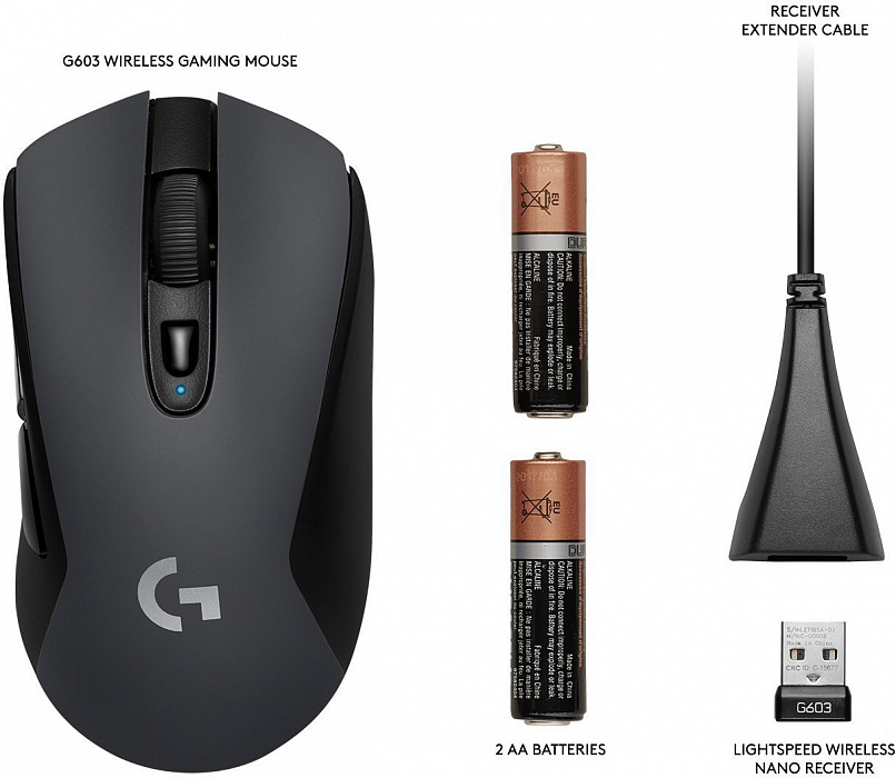 Игровая мышь Logitech G603 Lightspeed Wireless (Black) купить в интернет-магазине icover