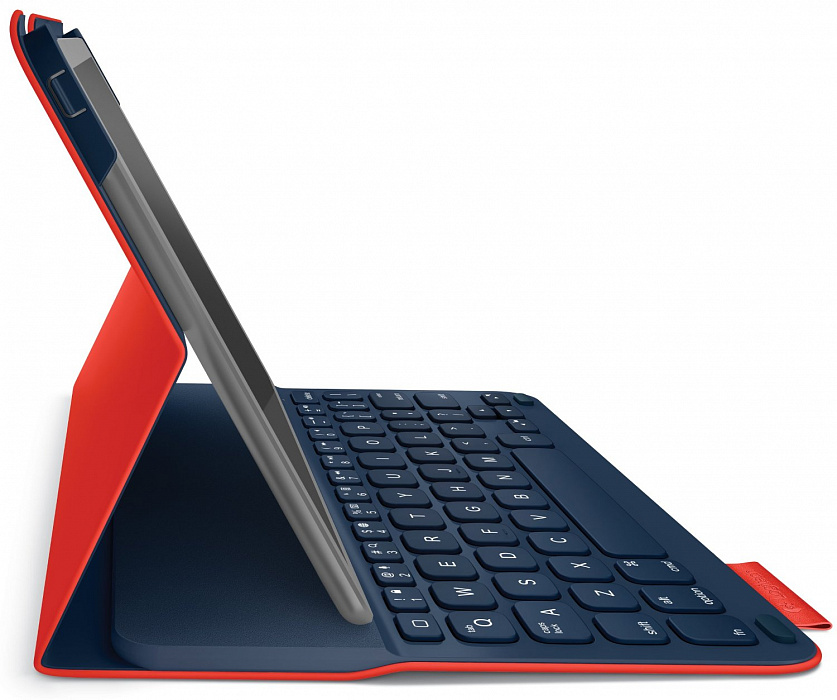 Logitech Wireless Keyboard Folio Type+ (920-006609) - чехол-клавиатура для iPad Air 2 (Red) купить в интернет-магазине icover