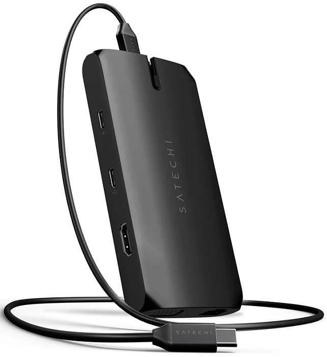 Хаб Satechi USB-C On-the-Go MultiPort Adapter ST-UCMBAK (Black) купить в интернет-магазине icover
