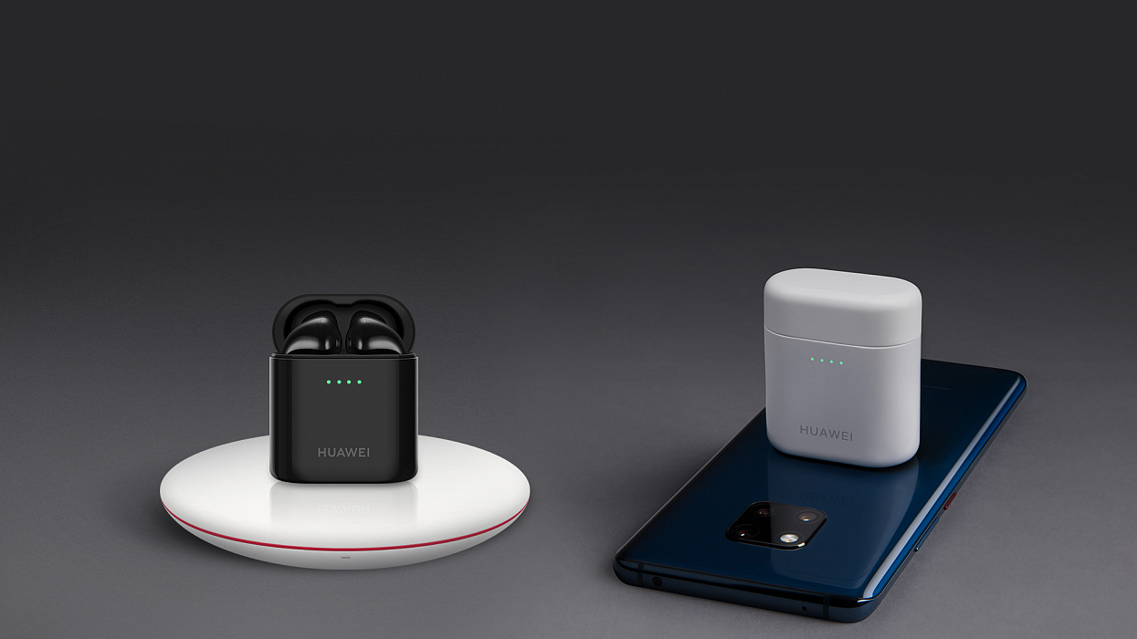 Bluetooth-наушники с микрофоном Huawei Freebuds 2 Pro (Black) купить в интернет-магазине icover