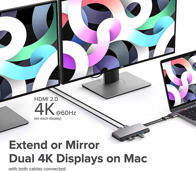 Хаб Alogic USB-C Super Dock 10-in-1 U2CSH-SGR (Space Grey) купить в интернет-магазине icover