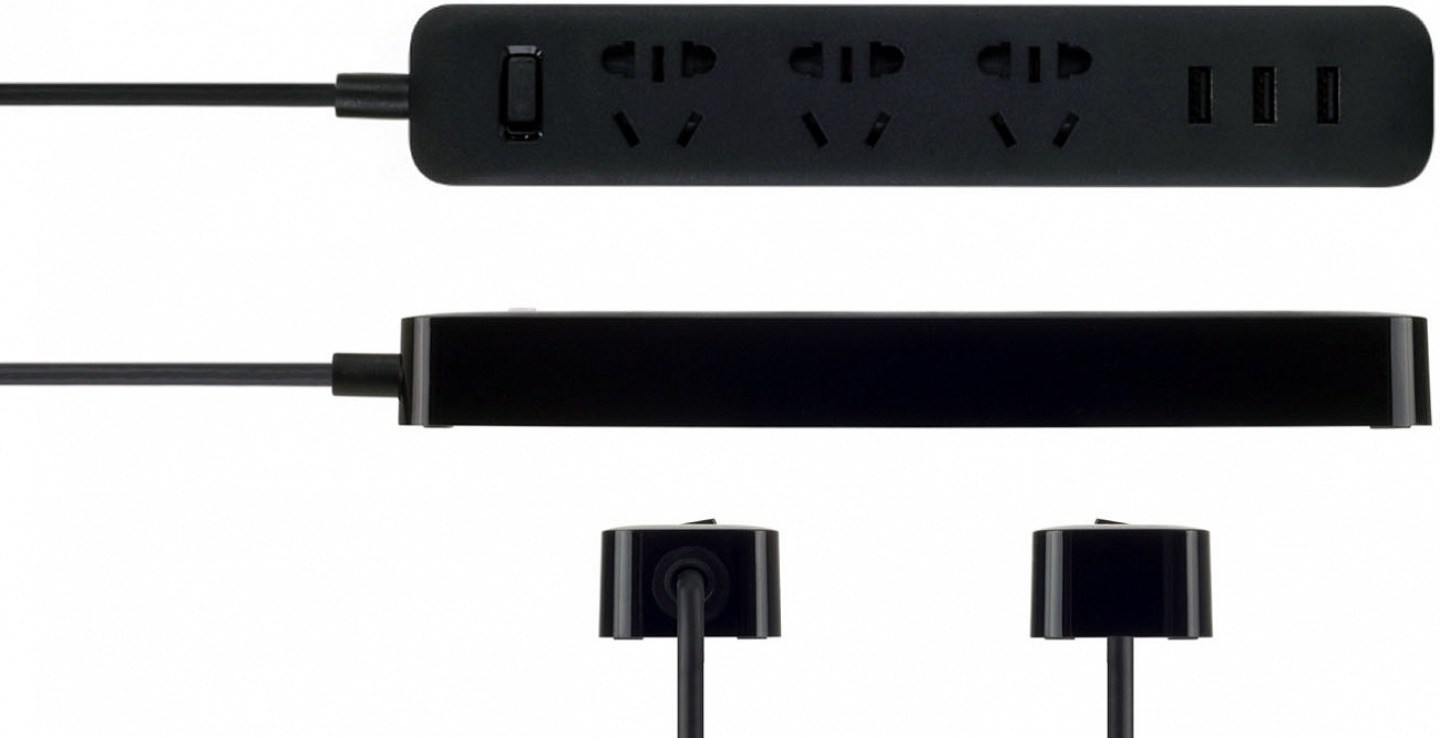 Сетевой фильтр Xiaomi Mi Power Strip 3xUSB XMCXB01QM (Black) купить в интернет-магазине icover