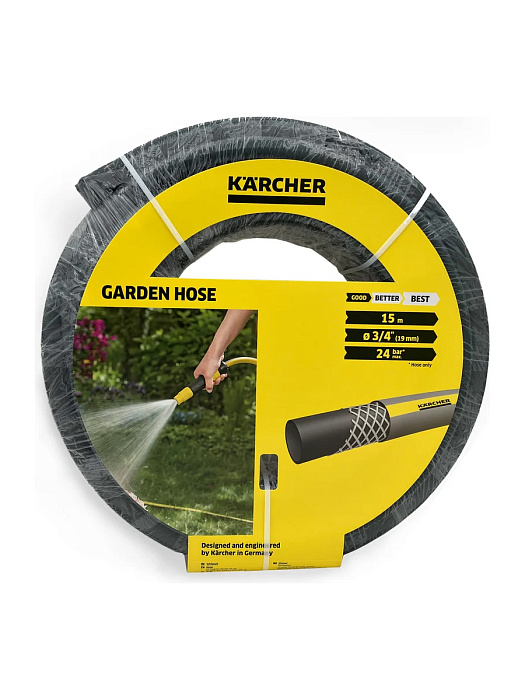 Шланг Karcher PrimoFlex 3/4" 15 м 24 бар (Black/Yellow) купить в интернет-магазине icover