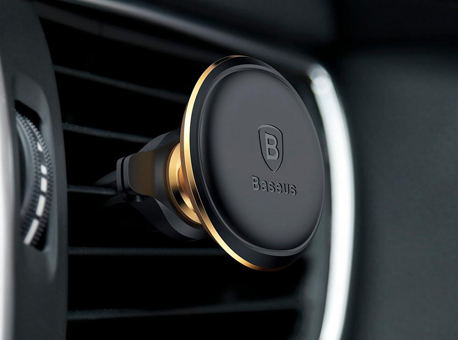 Автомобильный держатель Baseus Magnetic Air Vent Car Mount Holder (SUGX-A01) для смартфонов (Black) купить в интернет-магазине icover