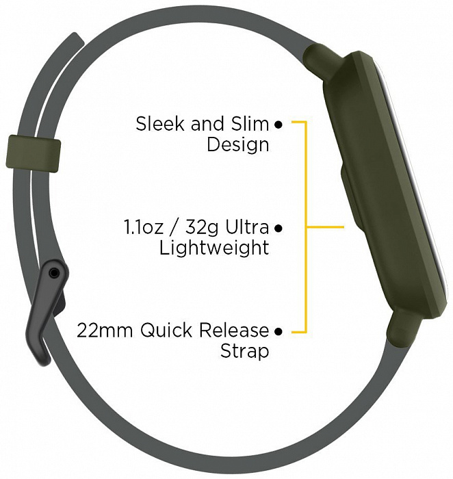 Умные часы Xiaomi Amazfit Bip UYG4023RT (Kokoda Green) купить в интернет-магазине icover