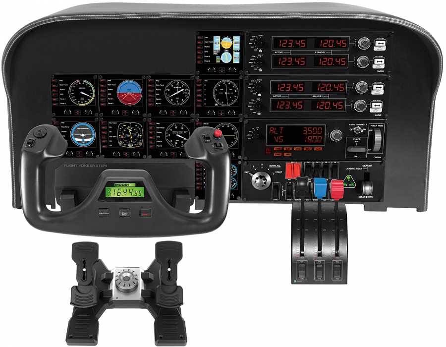 Купить контроллер для игровых авиасимуляторов Logitech Flight Yoke