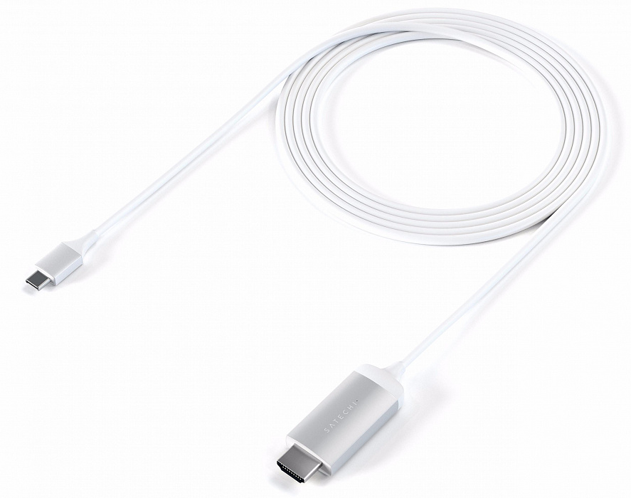 Кабель Satechi Aluminium Type-C to HDMI ST-CHDMIS (Silver) купить в интернет-магазине icover