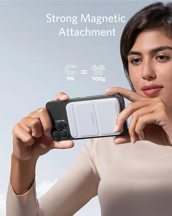 Внешний аккумулятор Anker PowerCore MagGo A1611 5000 mAh (White) купить в интернет-магазине icover