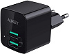 Сетевое зарядное устройство Aukey Travel Charger Dual Port USB-A PA-U32 (Black) купить в интернет-магазине icover