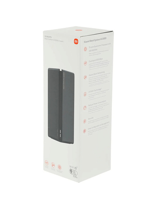 Маршрутизатор Wi-Fi Xiaomi Mesh System AX3000 1-pack DVB4315GL (Black) купить в интернет-магазине icover