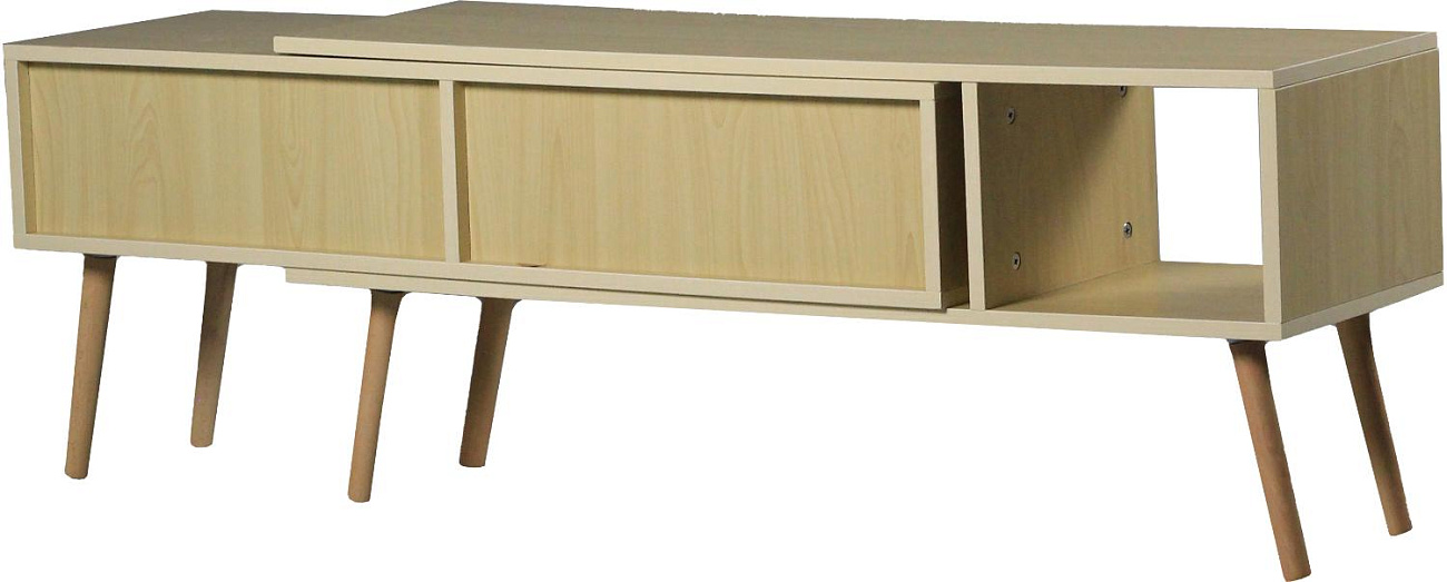 Тумба под ТВ Ridberg HOFLAND раздвижная 120/198 x 30 x 42 см (White) купить в интернет-магазине icover