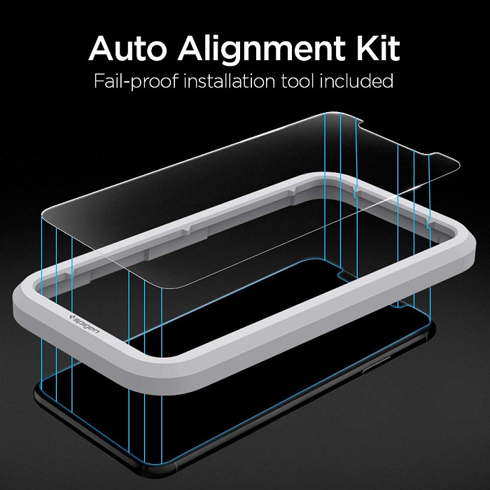 Защитное стекло Spigen Align Glas.tR 2 pack (AGL00109) для iPhone X/Xs/11 Pro (Clear) купить в интернет-магазине icover