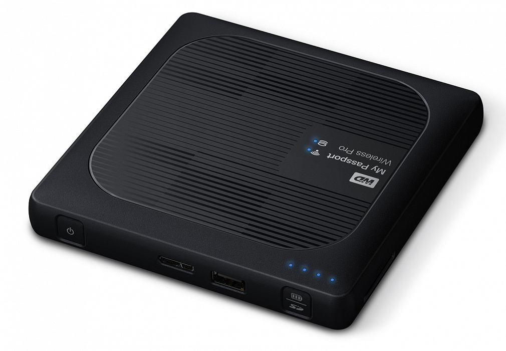 Внешний накопитель Western Digital My Passport Wireless Pro 2.5" USB 3.0 3Tb WDBSMT0030BBK-RESN (Black) купить в интернет-магазине icover