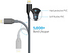 Anker PowerLine 3 м (A8113H11) - кабель Lightning to USB (Space Gray) купить в интернет-магазине icover