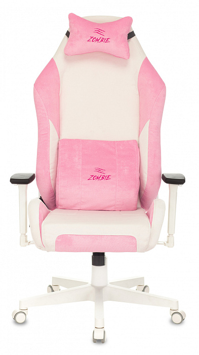 Игровое кресло Бюрократ Zombie EPIC PRO Fabric (White/Pink) купить в интернет-магазине icover