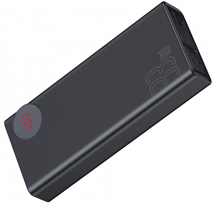 Внешний аккумулятор Baseus Mulight Quick Charge Power Bank 30000mAh PPMY-01 (Black) купить в интернет-магазине icover