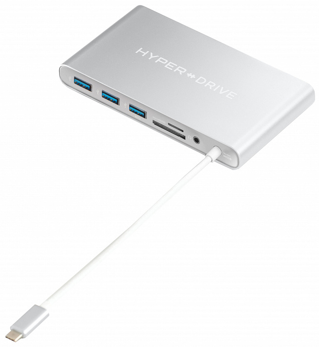 USB-концентратор HyperDrive Ultimate USB-C GN30B (Silver) купить в интернет-магазине icover