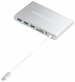 USB-концентратор HyperDrive Ultimate USB-C GN30B (Silver)
