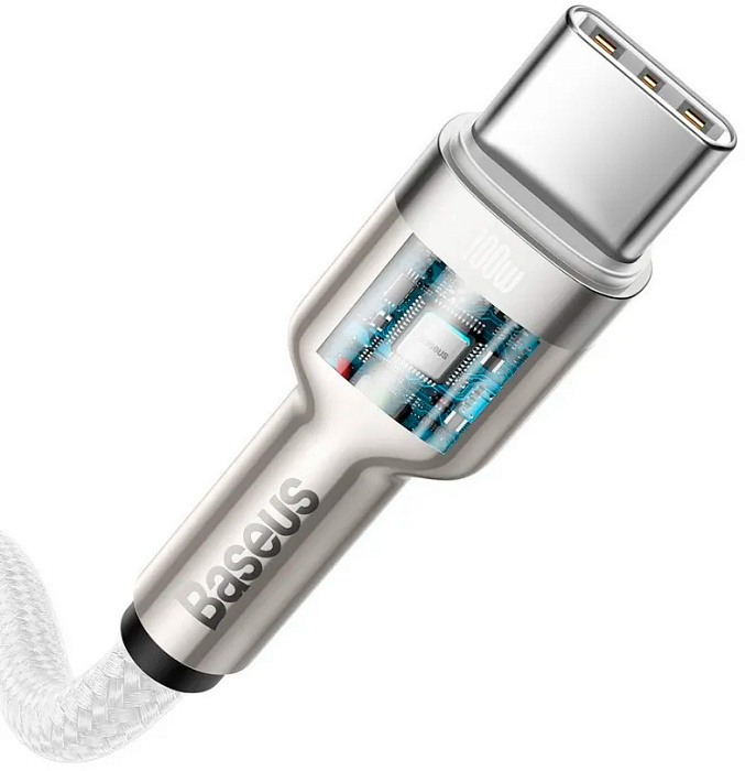 Кабель Baseus Cafule (CATJK-C02) USB-C/USB-C 100W 1m (White) купить в интернет-магазине icover