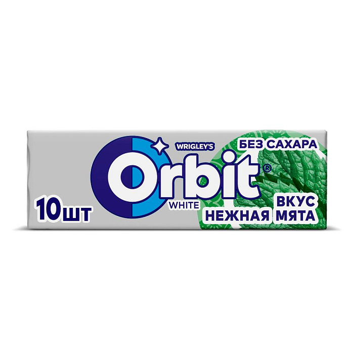 Жевательная резинка Orbit White Нежная мята, без сахара (30х13.6г) купить в интернет-магазине icover
