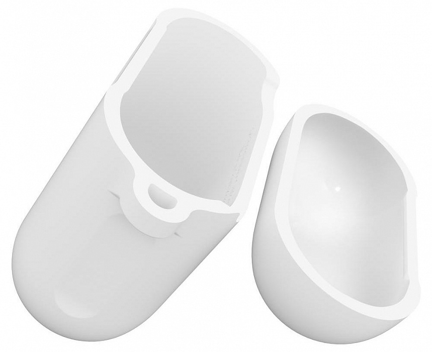 Чехол Spigen Silicone Case (066CS24809) для AirPods (White) купить в интернет-магазине icover