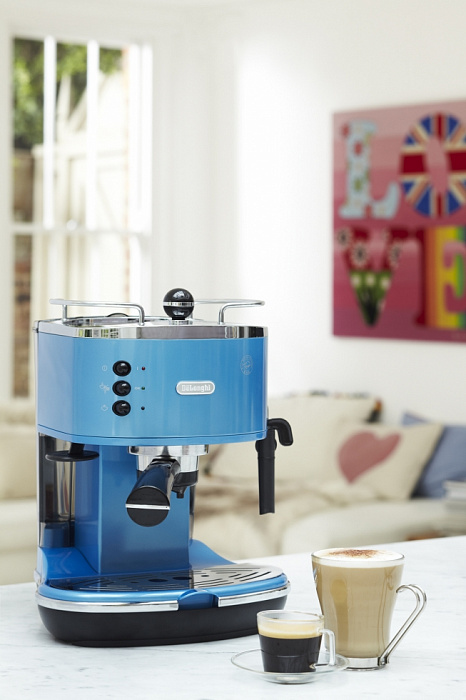 Кофеварка Delonghi ECO 310 (Blue) + каппучинатор EMF 2 W купить в интернет-магазине icover