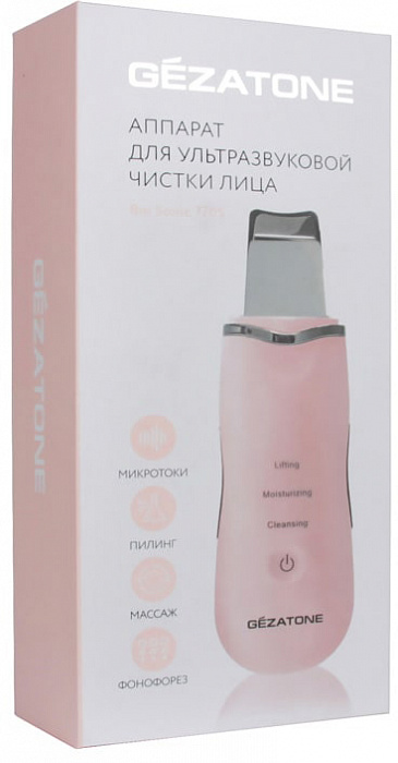 Аппарат для ультразвуковой чистки Gezatone Bio Sonic 770S (Pink) купить в интернет-магазине icover