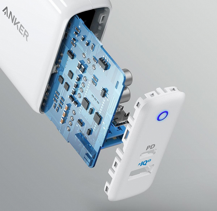 Сетевое зарядное устройство Anker Powerport 2 A2321321 (White) купить в интернет-магазине icover