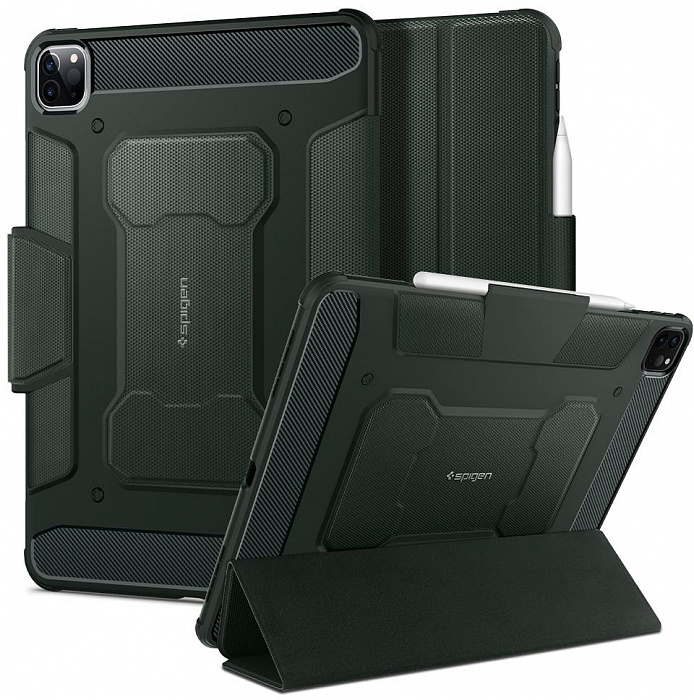 Чехол Spigen Rugged Armor Pro (ACS01026) для iPad Pro 11" 2018/2020/21 (Military Green) купить в интернет-магазине icover