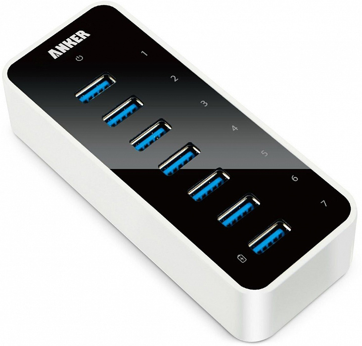 Anker Hub USB 3.0 (68ANHUB-BV7EA) - USB-концентратор (White) купить в интернет-магазине icover