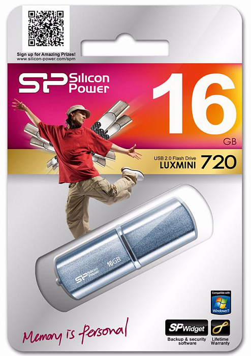 USB-накопитель Silicon Power Luxmini 720 16GB SP016GBUF2720V1D (Deep Blue) купить в интернет-магазине icover