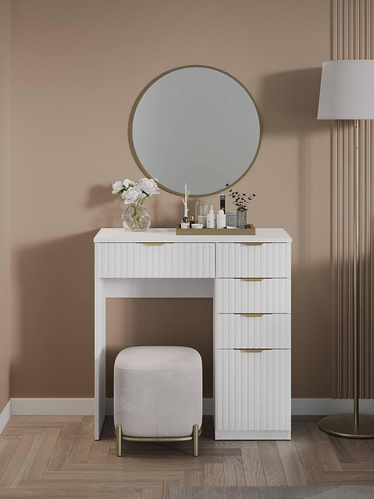 Стол туалетный RIDBERG LUGANO 5Я (White/Gold) купить в интернет-магазине icover