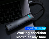 USB-концентратор Baseus Mechanical eye Six-in-one CAHUB-J0G (Grey) купить в интернет-магазине icover