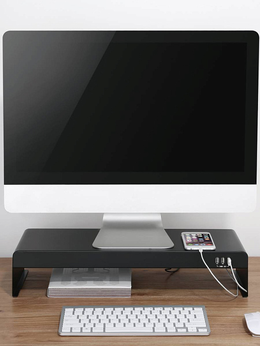 Подставка под монитор Ridberg STB-124 (Black) купить в интернет-магазине icover