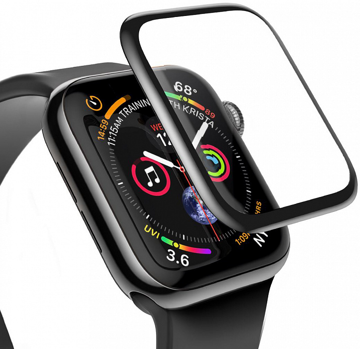Защитное стекло uBear 3D (GL30BL40-AW4) для Apple Watch Series SE/6/4 40mm (Black) купить в интернет-магазине icover