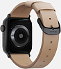 Ремешок Nomad Modern Slim Strap (NM10JNB000) для Apple Watch 38/40 mm (Biege/Black) купить в интернет-магазине icover
