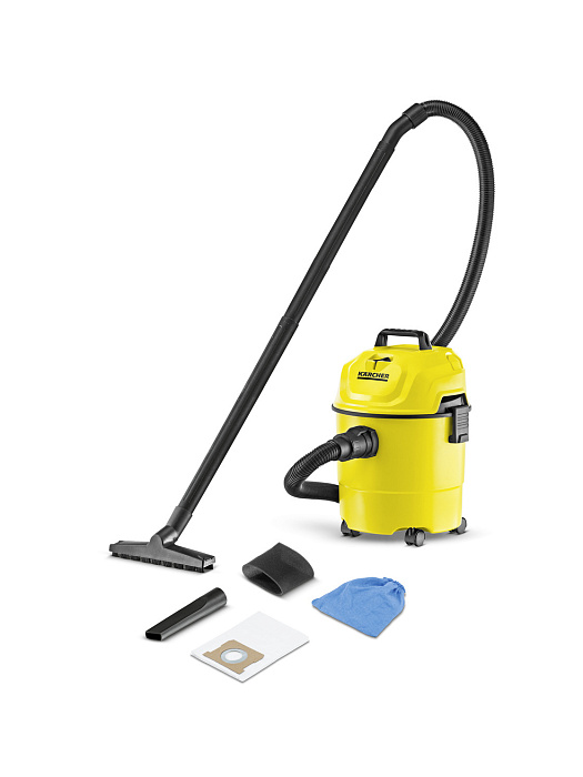 Профессиональный пылесос KARCHER WD 1 Classic 1.098-322.0 (Yellow/Black) купить в интернет-магазине icover